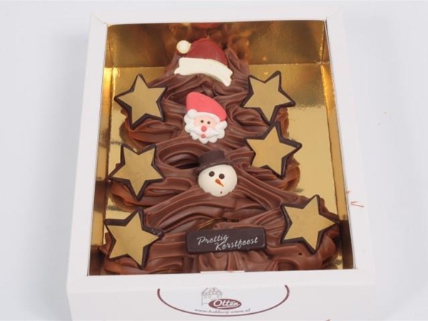 Room chocolade kerstboom 200 g.