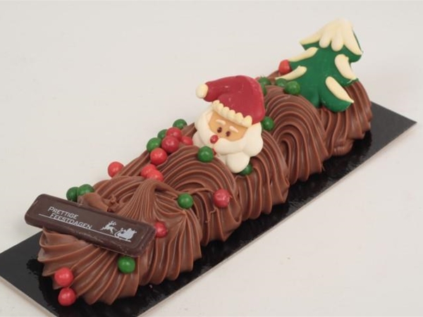 Kerst room chocolade reep 100g.